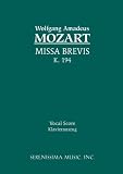 Missa Brevis, K. 194 - Vocal score