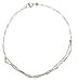18kt Gold Over Sterling Silver Single Layer Twisted Chain Anklet 9in