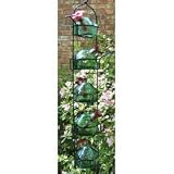 Parasol LP5G Bouquet Lunchpail 5-Station Blown Glass Hummingbird Feeder - Green