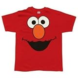 Sesame Street Elmo Face Red Tee T-shirt