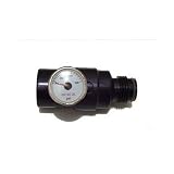 R-2000 Regulator with gauge - Black