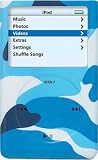 Camo Blue - Apple iPod video 30GB Hard Case iJacket - Shock Absorbent Hard Protective Faceplate Cover + FREE iPod video Screen Protector Shield