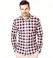 Autograph Pure Cotton Slim Fit Bold Gingham Checked Shirt