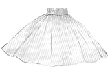Full circle skirt-136