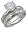 Designer Style CZ Wedding Ring Set
