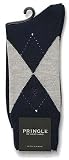 Review   / 80% Cashmere Navy Argyle Pattern Socks by Pringle