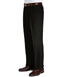 Executive Wool Gabardine Plain Front Trouser Extended Sizes