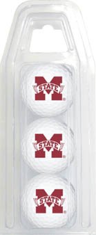 Mississippi State Bulldogs Of) Ncaa 15 Golf Ball Pack