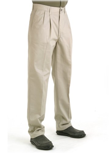 Lee Jeans Men's Wrinkle Resistant Relaxed Double Pleat Pant