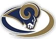 St. Louis Rams Die-Cut Window Film - Large