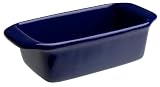 Chantal Ceramic 1-1/2 Quart Classic Loaf Pan, Cobalt Blue