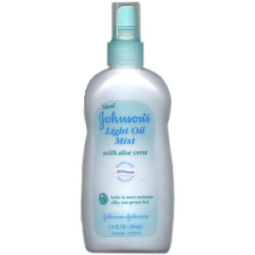 Johnson's Light Oil Mist with Aloe Vera, 6.8 fl oz