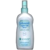 Johnson's Light Oil Mist with Aloe Vera, 6.8 fl oz
