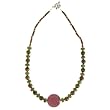 Handmade Unakite & Silver Necklace