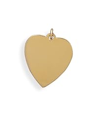 Genuine Elegante Individual Pendant. 14/20 Gold Filled Engravable Heart Pendant. 100% Satisfaction Guaranteed.