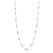 Sterling Silver Star, Oval and Diamond-Shape Coin White Freshwater Cultured Pearl Chain Necklace, 48