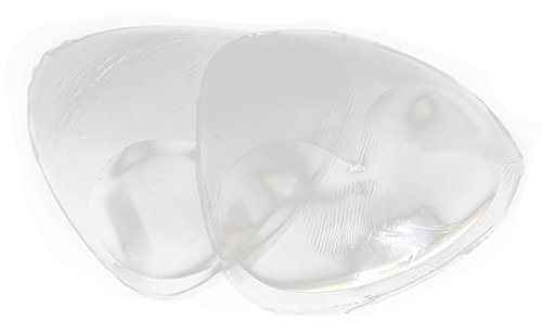 Sealike Bikini Gel Inserts Bra Waterproof Silicone Triangle Push-Up Breast Pads Bra Inserts Enhancement Falsies Bikini Pads for Summer Women Swimsuit Bikini Swimwear (Transparent)