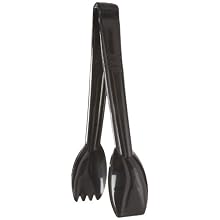 Carlisle 460903 Black 9-1/32-Inch Carly Salad Tong (Case of 12)
