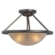 Minka Lavery Cimarron Brush Bronze Semi Flush 6247-267B