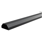 Goulotte MUS110B Aluminium de Salon cache câble 110 cm/5 cm Noir Mat