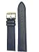 Watch Band Antique Blue Genuine Leather Stitched Strap 20 millimeter