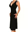 Blue Banana Black Grecian Slinky Dress