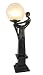 Art Nouveau Style Nude Figural Globe Table Lamp