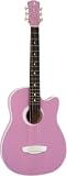 Luna Aurora Petite Dreadnought Acoustic Guitar, Orchid - B000P4S5BC