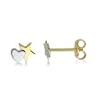 Miore - MK904E - Boucles d'Oreilles Enfant - Coeurs - Or blanc 375/1000 (9 carats) 0.4 gr