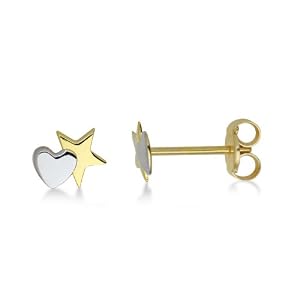 Miore - MK904E - Boucles d'Oreilles Enfant - Coeurs - Or blanc 375/1000 (9 carats) 0.4 gr