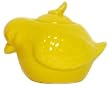 Stoneware Pottery Yellow Bird Sugar Bowl 3" x 3.75", 8oz Set of 2