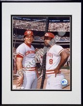 Cincinnati Reds Johnny Bench & Joe Morgan Framed Photo