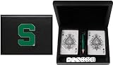 NCAA Michigan State Spartans Playing Cards/Dice Gift Set - Black Finish