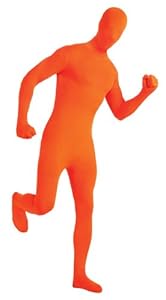Rubie's Costume 2nd Skin Zentai Supersuit, Orange, Large Costume