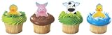 Farm Animal Barnyard Theme Finger Puppet Cupcake Toppers