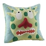 ALEX Kids Blue Cuddly Soft Velour Scared Sam Monster 3D Pillow with Sound