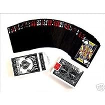 Bicycle "The Black Deck" Playing Cards Magic 4 Gaff Magic Maker