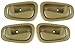 1998-2002 Geo Prizm Tan/Beige Interior Door Handles - Set of 4