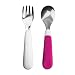 OXO Tot Fork and Spoon Set (Raspberry)