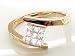 0.30 Carat Princess Diamond Cluster Ring in 18ct Solid Yellow Gold