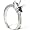 Princess Sapphire & Diamond Engagment Ring Setting 14K