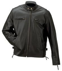 Rocky Mountain Hides Solid Genuine Buffalo Leather Jacket Multiple Exterior Pockets GFMPK XL