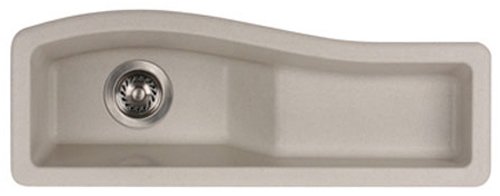 Swanstone QZES-3011.076 30-Inch by 11-Inch Undermount/Drop-In Entertainment Sink, Granito