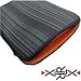 Produkt-Bild: XiRRiX High Quality Neopren Tasche / Schutzh&uuml;lle Universal - Gr&ouml;sse: bis 11,6" (29,4cm) - Farbe innen: orange; aussen: schwarz / grau