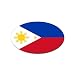 Philippines Flag Oval Magnet