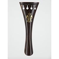 Musaica Fine Fittings - Inlaid Fluer de lis 4/4 Violin Tailpiece in Rosewood