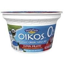 Oikos Organic Fatfree Superfruits Greek Yogurt, 5.3 Ounce -- 12 per case. 
