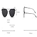 Anywa Fashion Twin-Beams Classic Women Metal Frame Mirror Sunglasses Cat Eye Glasses