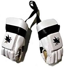 Sidelines Sports 4.5'' Decorative San Jose Sharks Mini Hockey Gloves. MHGSS