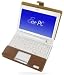 Electronics : PDAir Leather Case Book-Style BROWN Asus Eee PC 900 / 900XP Series